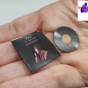 Collezione ELVIS PRESLEY, 6 dischi, miniatura in vinile, FATTO A MANO. Scala 1/12. Disponibile anche per la selezione di singoli album. Disponibile in scala 1:4. He Touched Me