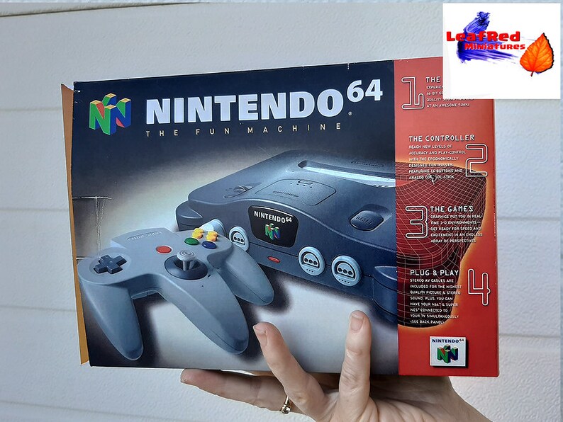 N64 Nintendo 64 mini replica box. Custom box for N64