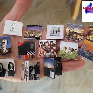 Collezione PINK FLOYD 14 Disco Disco in miniatura. Tutti gli album in studio. Scala 1/12
