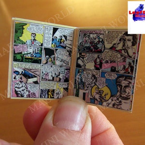 CAPTAIN AMERICA 1 Comic 1941, full REPLICA miniature, 20 Pages two face. Artisan 1:12 scale. LeafRed Miniatures image 6