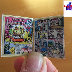 CAPTAIN AMERICA 1 Comic 1941, full REPLICA miniature, 20 Pages two face. Artisan 1:12 scale. LeafRed Miniatures image 4