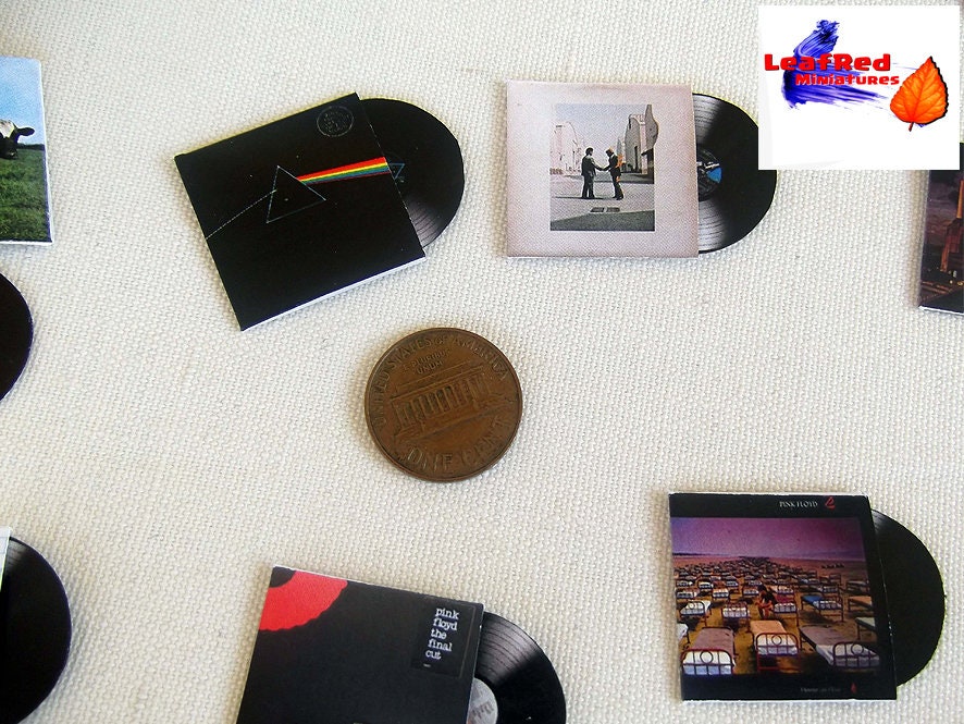 PINK FLOYD Collection 14 Record Miniature record 1/12 Scale All studio Album 