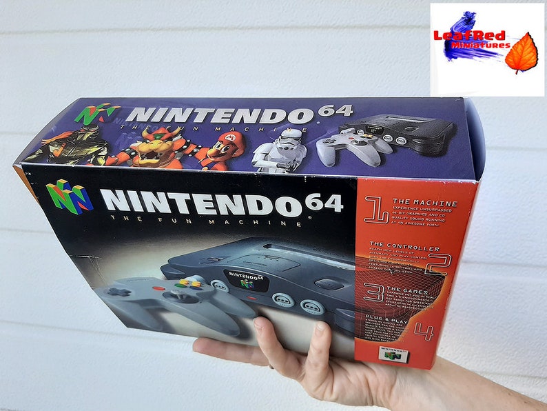N64 Nintendo 64 Mini Replica Box. Custom Box for N64 Classic Etsy