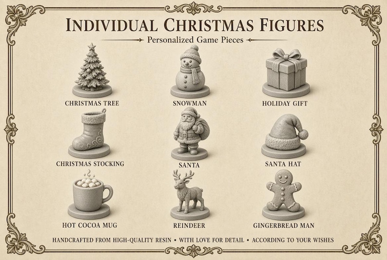 CHRISTMAS TOKEN, Custom Board Games Components, Tokens, Board Game ...