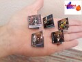 Set 5 Miniature Videogames. Vintage Tomb Raider PS1 series; Scale 1/6. Handmade. Desktop, cake topper, gift, diorama, room decor. product logo