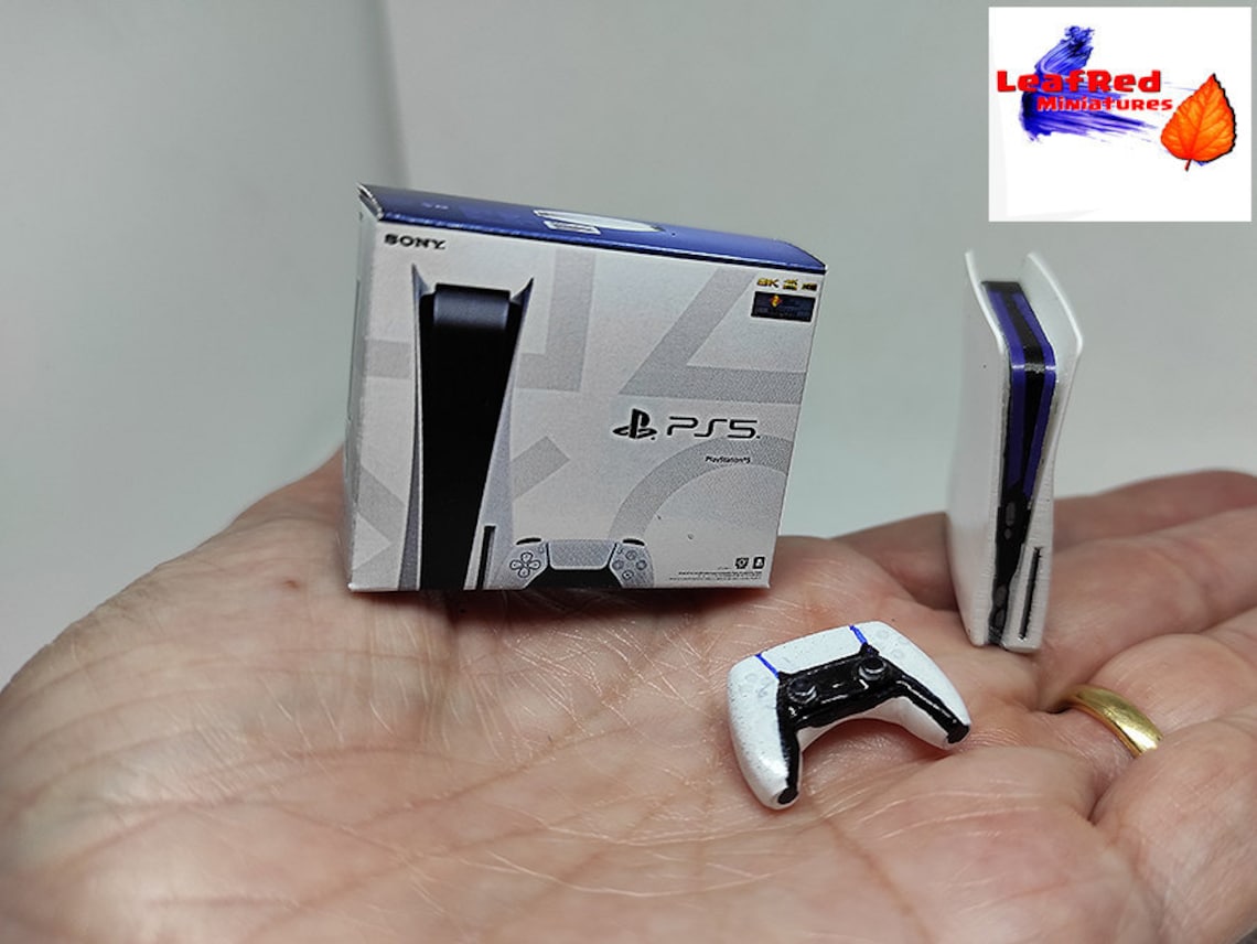 PS5 miniature console and/or controller With BOX. Handmade | Etsy