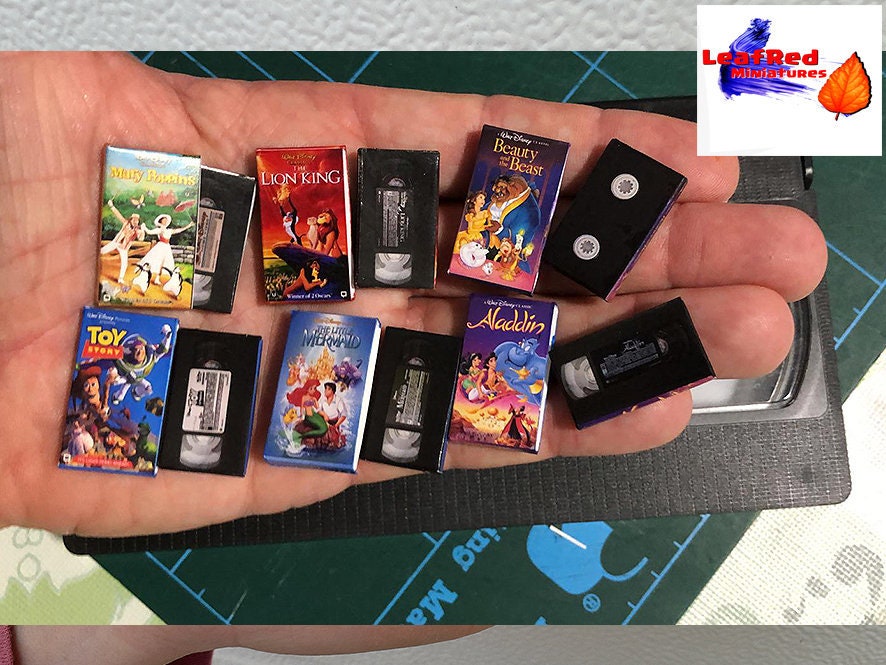 VHS-Miniatursammlung. Vintage-Replik. Maßstab 1/6