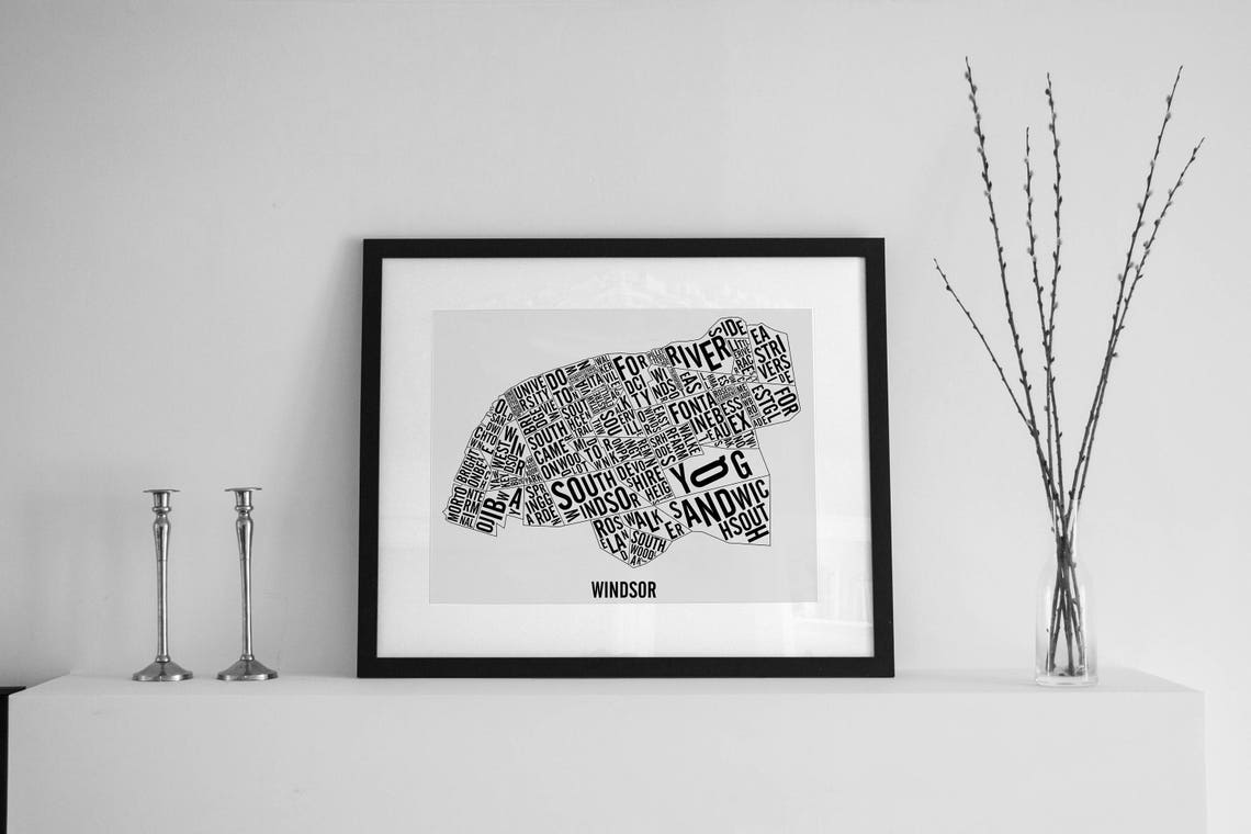 Windsor Ontario Neighbourhoods City Map Poster Windsor Map - Etsy Canada