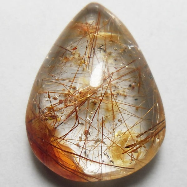 Beautiful rutilated quartz cab (E1584)