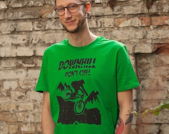 Downhill don't chill - Fair Wear Men's T-Shirt - FreshGreen