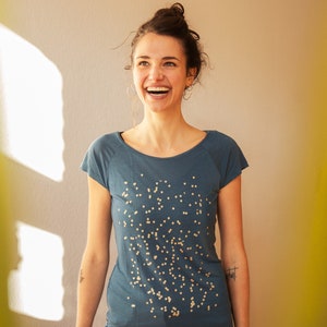 Confetti V2 Fair Trade Tencel Women's T-Shirt Doveblue image 1