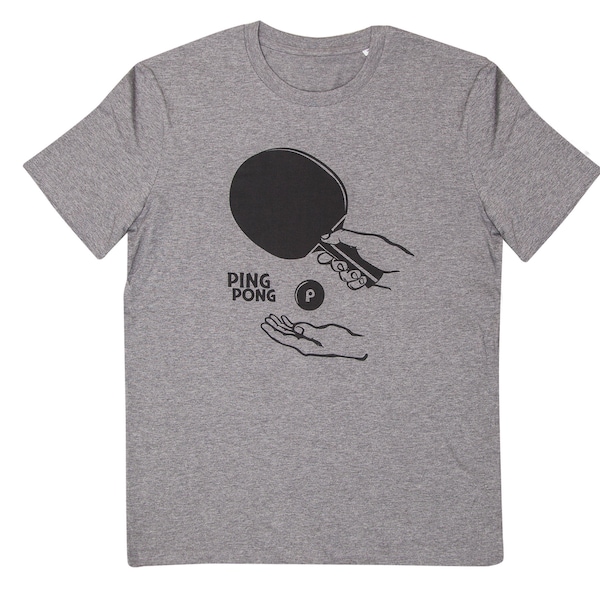 Ping Pong Tischtennis - Fair Wear Männer T-Shirt - Dark Heather Grey