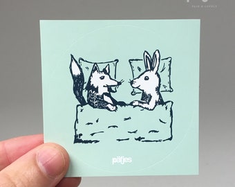 Fuchs & Hase - Sticker 5er Set - Mint