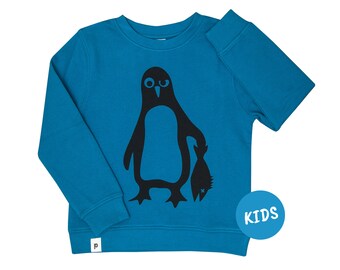 Pinguin Paul - Kinder Sweater - Organic Cotton - Blau