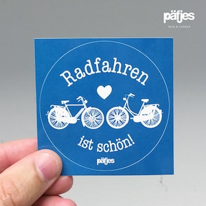 Andare in bicicletta è bello - set di 5 adesivi - Bla
