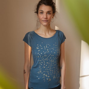 Confetti V2 Fair Trade Tencel Women's T-Shirt Doveblue image 2