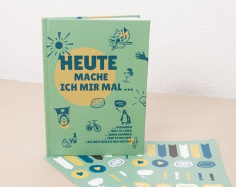 Heute mache ich mir mal … - Notizbuch A5 Hardcover 96 Seiten - Olive