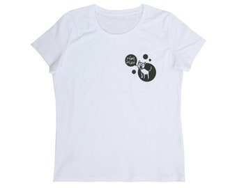 Miau Miau Cat - Women's Shirt - Fair Trade - Organic - White