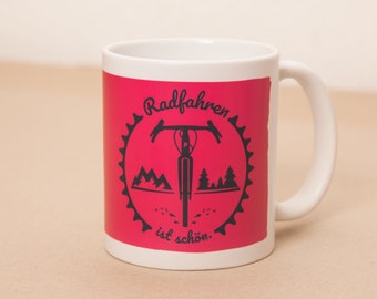 Cycling is Beautiful - Gravel Bike - Mug - Pink