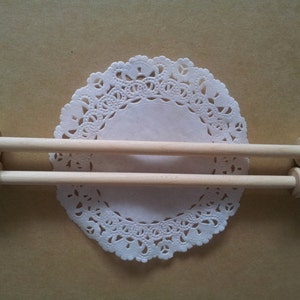 10 | 15 | 20 Pairs of 6&quot; Wooden Scroll Rods with End Caps for DIY Wedding / Birthday / Party Invitations Announcements Crafts Unfinished