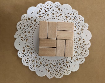 Photo Display cube block |wood | greeting card holder | Photo stand |Minimalist |Instax |Polaroid |table number stand | handmade