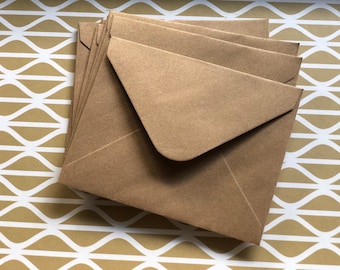 Mini Envelopes 110 x 85mm |Eco-friendly Packaging | Wedding |Favours  |Recyclable |Gift cards