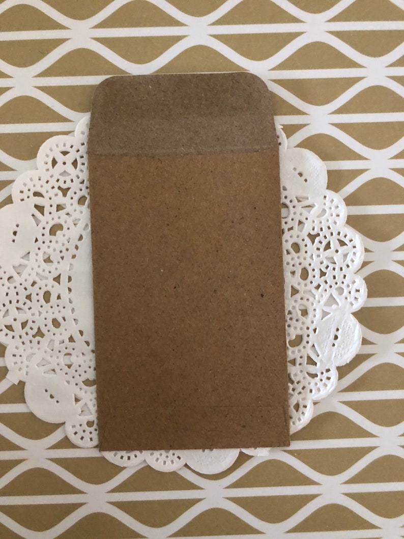 Size 1 Seed Envelopes ecofriendly Packaging coin Money Etsy Australia