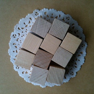 12 pcs Cubes 1&quot; 2.5 cm | Unfinished Wood | Blocks | DIY Educational Aid | Toys | Games | Decorations | Craft Supplies | Counters | Dice