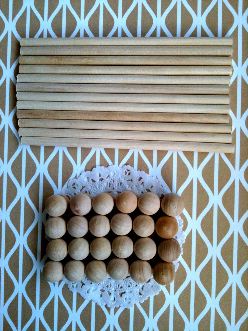 5 Pairs of 6 Wood Scroll Rods With End Caps for DIY Etsy Australia