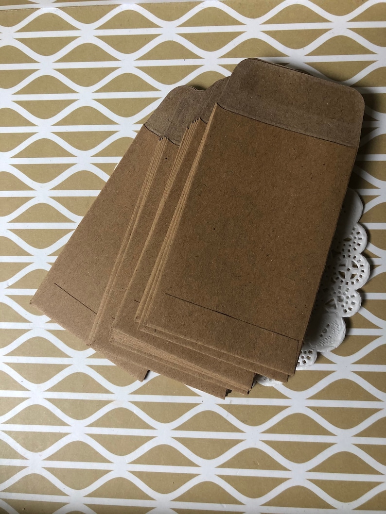 Size 1 Seed Envelopes ecofriendly Packaging coin Money Etsy Australia