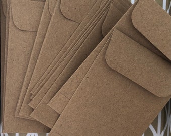 Sobres para semillas tamaño #3 76 x 123 mm Sobres / Paquetes / Bodas / Reciclables / Tarjetas de regalo / Recuerdos