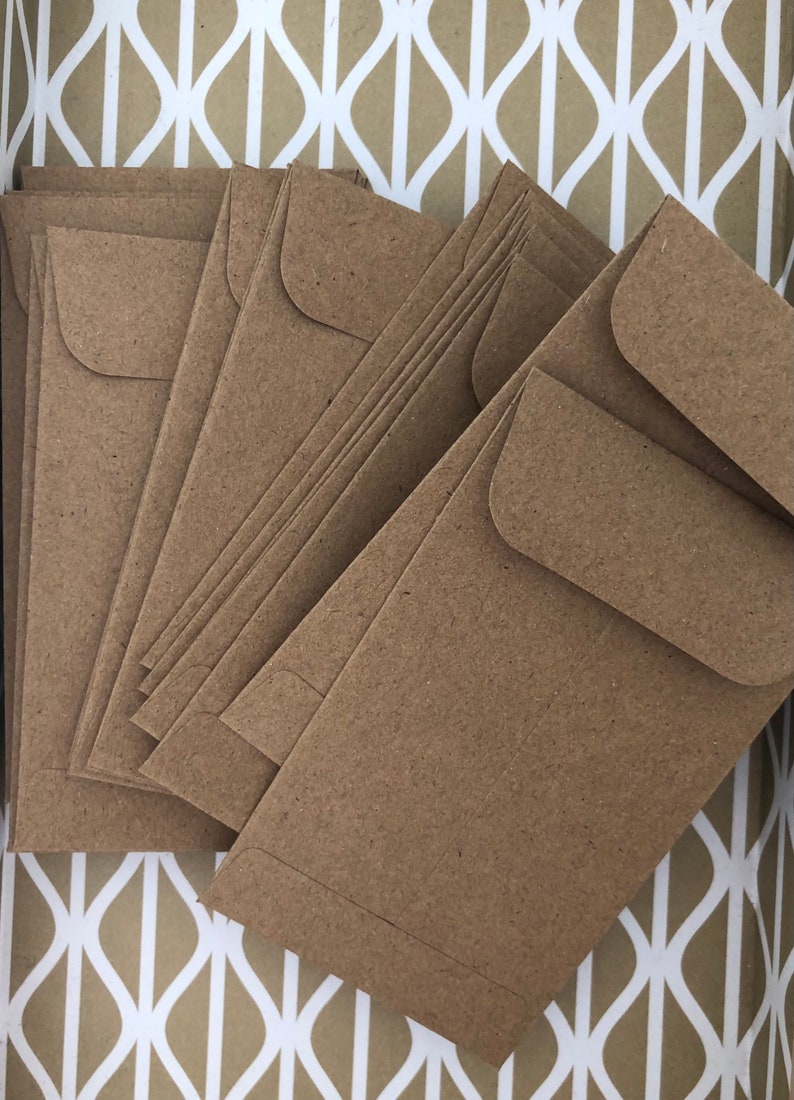 Size 2 Seed Envelopes ecofriendly Packaging coin Money Etsy Australia