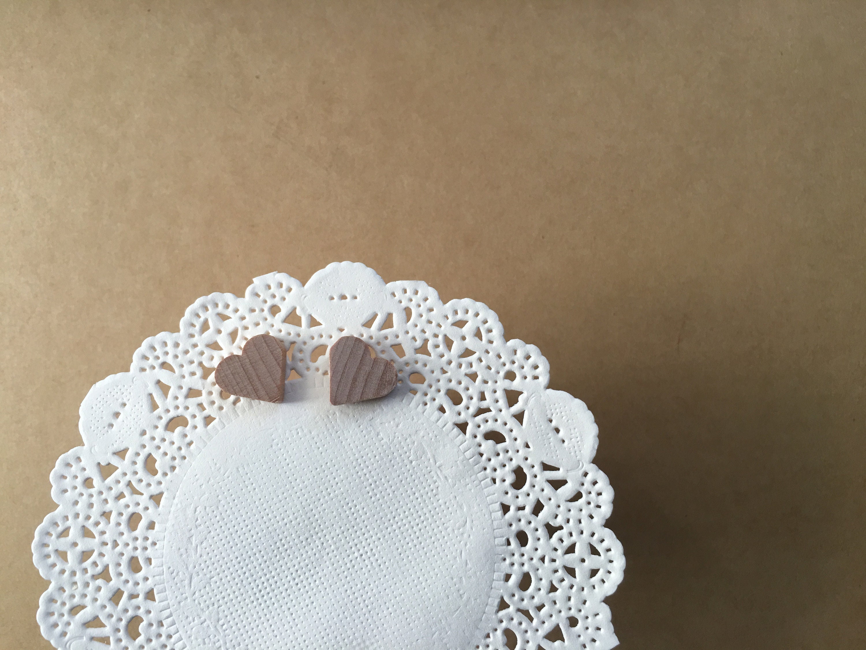 Tiny wooden hearts | Cut Outs | Love | Mini | Pins | Brooch | Lapel | Earrings | Cute | Unfinished | Wear Your Heart on your Sleeve