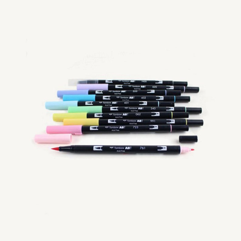 Tombow ABT Doble Juego de Pincel Pluma-Juego de 12 Colores para mezclar Océano