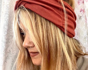 Bio-Baumwolle Stirnband für Damen,Haarband/Headband aus Bio-Baumwolljersey,Weihnachten Geschenk für Sie.mit Muster gestickt,für Kinder