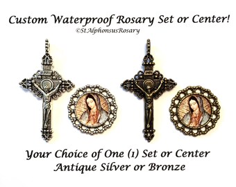 One St Anastasia Rosary Center//Part//Rosary Making//Your Choice of Image /& Metal