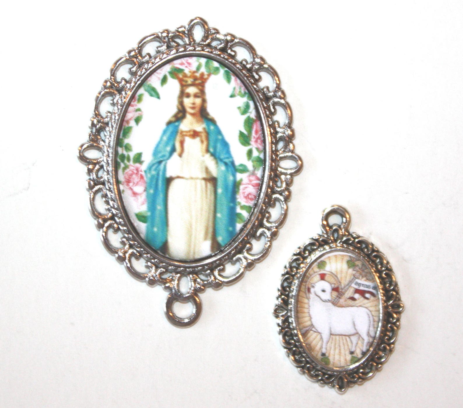 One 1 Our Lady of Knock Rosary Center Part & Eucharistic Etsy