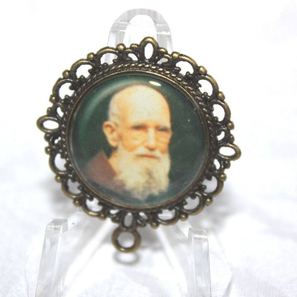 Father Solanus Casey Rosary Center/Rosary Supplies/Custom Rosary Part/Your choice of Gold, Silver or Bronze | STA-101-423