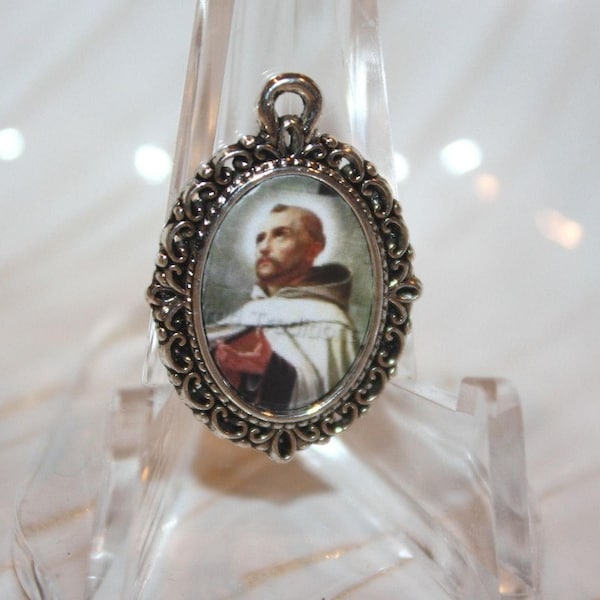 St. John of the Cross Mini Med| Add to Rosaries, Bracelets, Necklaces | Catholic Medal | Bronze, Silver  or Antique Gold Charm | STA-101-398