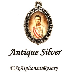 Blessed Karl of Austria Mini Medal | Add to Rosaries/Bracelets/Necklaces | Choice of Antique Gold, Bronze or Antique Silver | STA-101-112