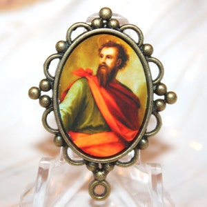 St. Paul the Apostle # 3 | Custom Bronze Rosary Center | Rosary Centerpiece | STA-101-489