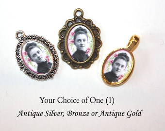 St. Therese of Lisieux Catholic Mini Medal to add to Rosaries/Bracelets/Necklaces/ Bronze, Antique Gold or Antique Silver | STA-101-189