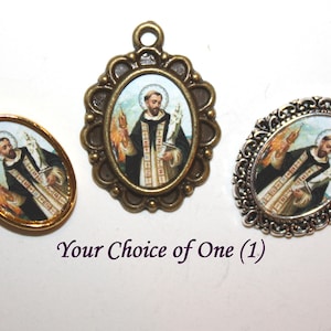 St. Hyacinth Catholic Mini Medal to add to Rosaries/Bracelets/Necklaces | Choice of Bronze, Antique Gold or Antique Silver | STA-101-289