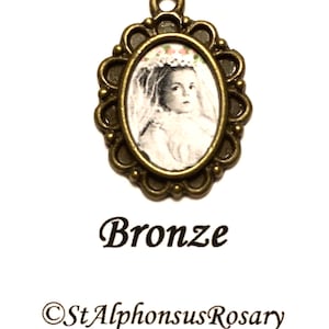 Little Nellie of Holy God Mini Medal | Add to Rosaries/Bracelets/Necklaces | Choice of Antique Gold, Bronze or Antique Silver | STA-101-191