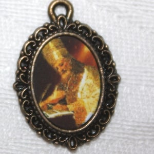 WATERPROOF medal | St. Gregory the Great Mini Medal | Add to Rosaries/Bracelets, etc./Catholic Medal/Christian Medal/ Charm | STA-101-81