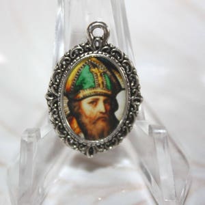 St. Patrick # 1/Mini Medal to add to Rosaries/Bracelets/Necklaces/Catholic Medal/Choice of Bronze, Silver, Antique Gold Charm | STA-101-498