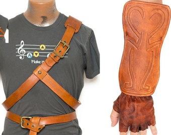 ゼルダの伝説 コスプレ リンク ベルト、ブレーサー、グローブ トワイライトプリンセス ダークリンク
