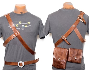 Skyward Sword Link Belt and Baldric to Hold Sword/scabard With