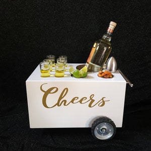 Shot Glass Table-Top Bar Carts