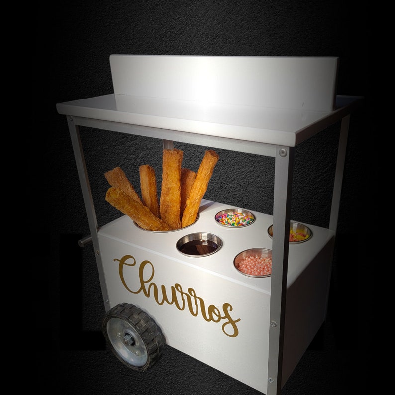 Handmade Churro Tabletop Snack Cart – Mini Dessert Display Stand for ...